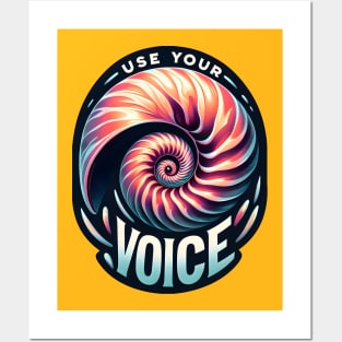 Use your voice Posters and Art